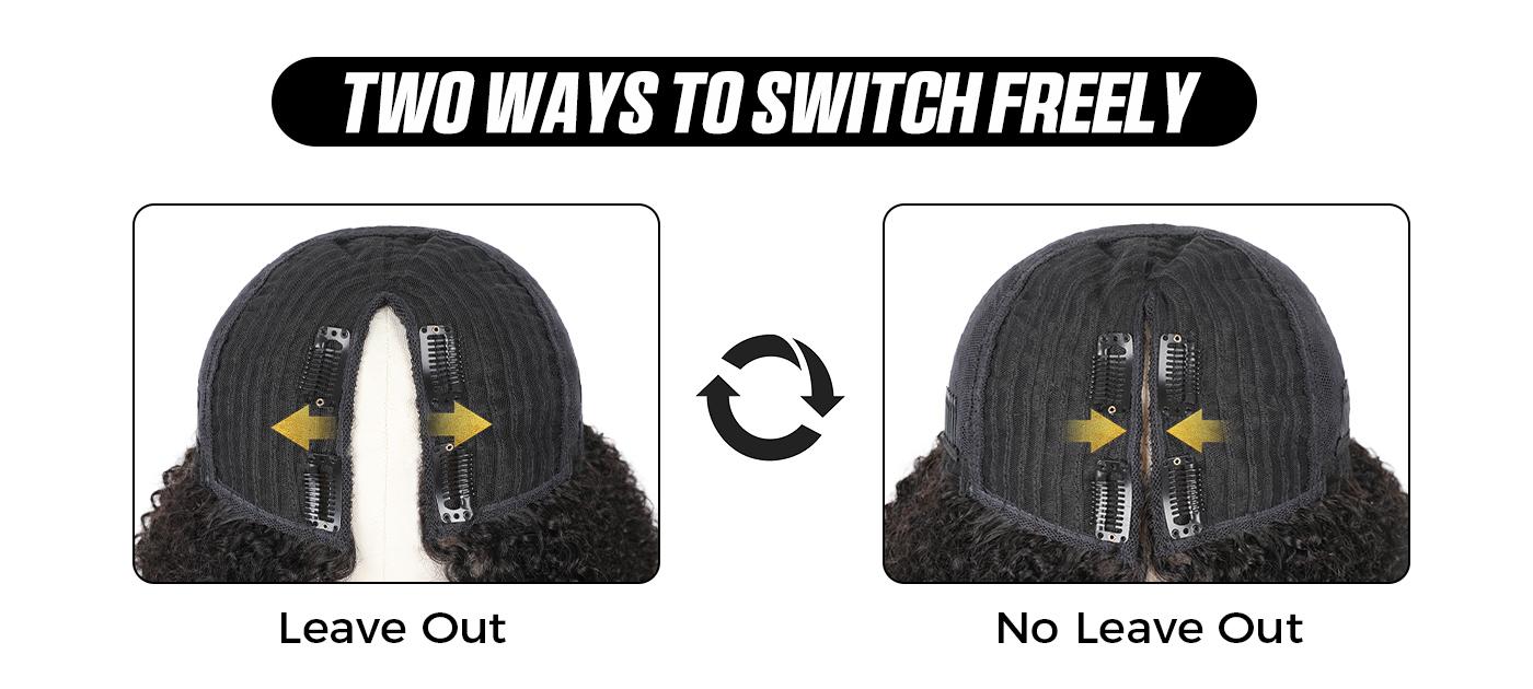 OQ HAIR Burmese Curly V Part Wig With Drawstring No Leave Out Glueless Wig Human Hair Clip In Wigs Beginner Friendly No-Sew In No Glue Ready To Go Wig OQ HAIR Burmese Curly V Part Wig With Drawstring No Leave Out Glueless Wig Human Hair Clip In Wigs Beginner Friendly No-Sew In No Glue Ready To Go Wig