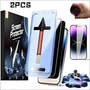 2pcs Anti-Spy Screen Protector, Invisible Glass Film, Dust-Free Bubble-Free, Scratch-Resistant Fingerprint-Proof, Fits iPhone 11-iPhone 11 12 13 14 15 16 17/Pro/Promax/Plus   iPhone 11 PRO MAX