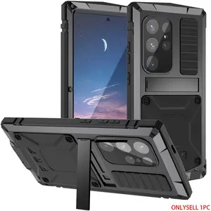 Waterproof Phone Case with Screen Protector, Shockproof Phone Protective Cover, Rotatable Protective Cover, Phone Accessories Compatible with Smartphone Samsung S24 Plus S24 Ultra S23 Ultra 5G, Casing Protection