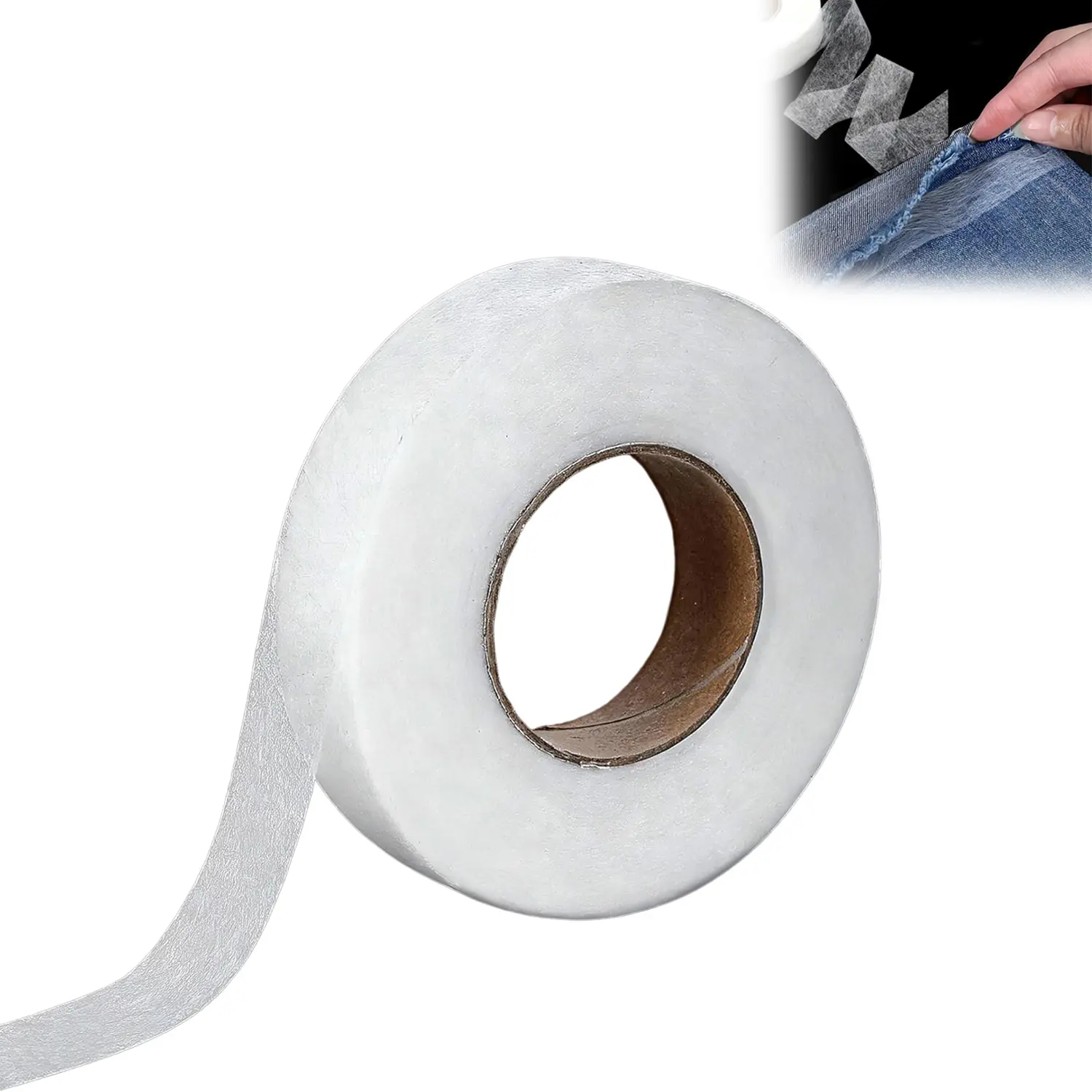 2559 Inch Double-sided Adhesive Lining, Hot Melt Non-woven Lining, Ironing Adhesive Fabric, No Sewing Required for Clothing, Curtains, Pants, and DIY Sewing Projects