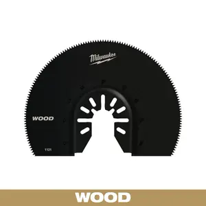 Milwaukee 49-25-1121 OPEN-LOK™ 3-1/2" HCS Wood Segmented Multi-Tool Blade