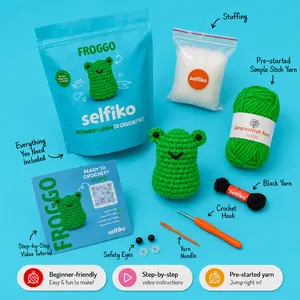 Froggo - Crochet Kit for Beginners