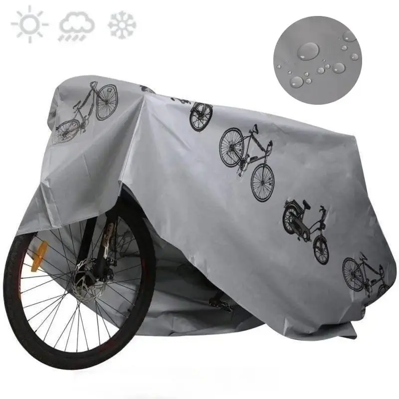 Brand New Polyester Bicycle Protector Cover - All-Weather Durable, UV Protection, Waterproof, Dust-Resistant for MTB Mountain Bikes, Road Bikes, Motorcycle Scooters, Quality, Outdoor, High Quality, Sun Shield, Rain, 200X100cm, Mtb/Road Bikes