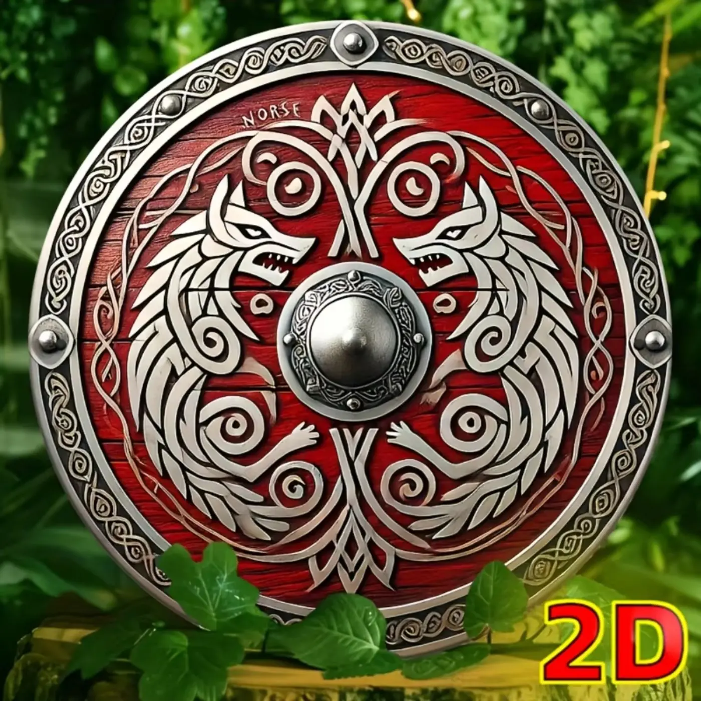 Viking Shield Aluminum Sign - Waterproof Medieval Wall Art