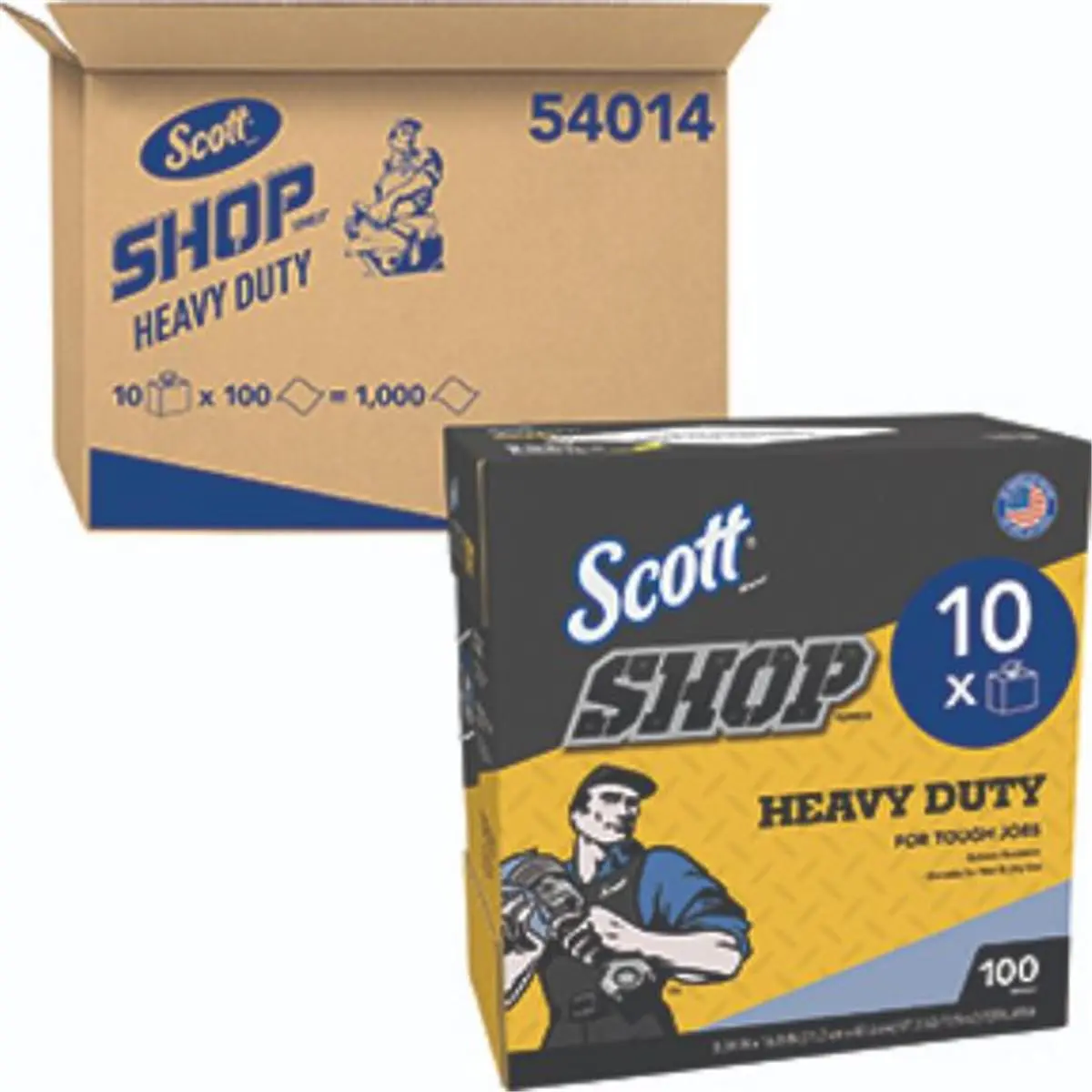 212 MAIN KIM-54014 Scott Heavy Duty Towel - High Quality, Absorbent, Long-Lasting, Solvent-Resistant for Cleaning, Oil Cleanup (Bathroom Fixture Accessory for Home Improvement), Durable
