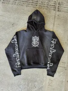 Black Graffiti Hoodie Pullover