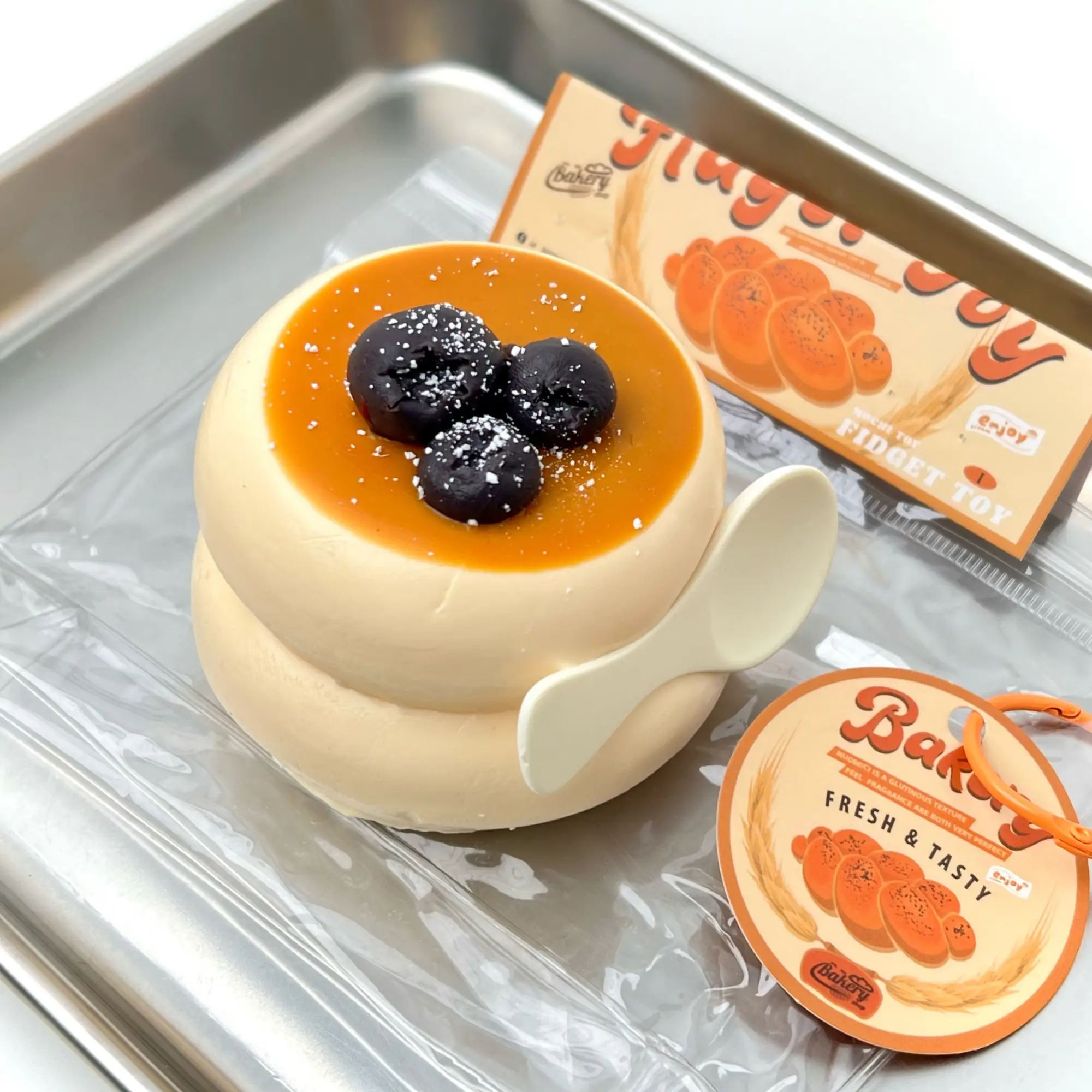 Blueberry Shufflei Food-Grade Silicone Slow-Rising Rebound Squishy Fidget Toys for Stress Relief - Soft Squeeze Toys with Thick Creamy Slime Texture,