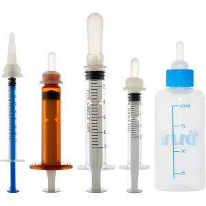 Nurser Feeding Bottle Kits with Replacement Nipples for Pet Dog Puppy Cat Kitten and Small Baby Animals cat pacifiers