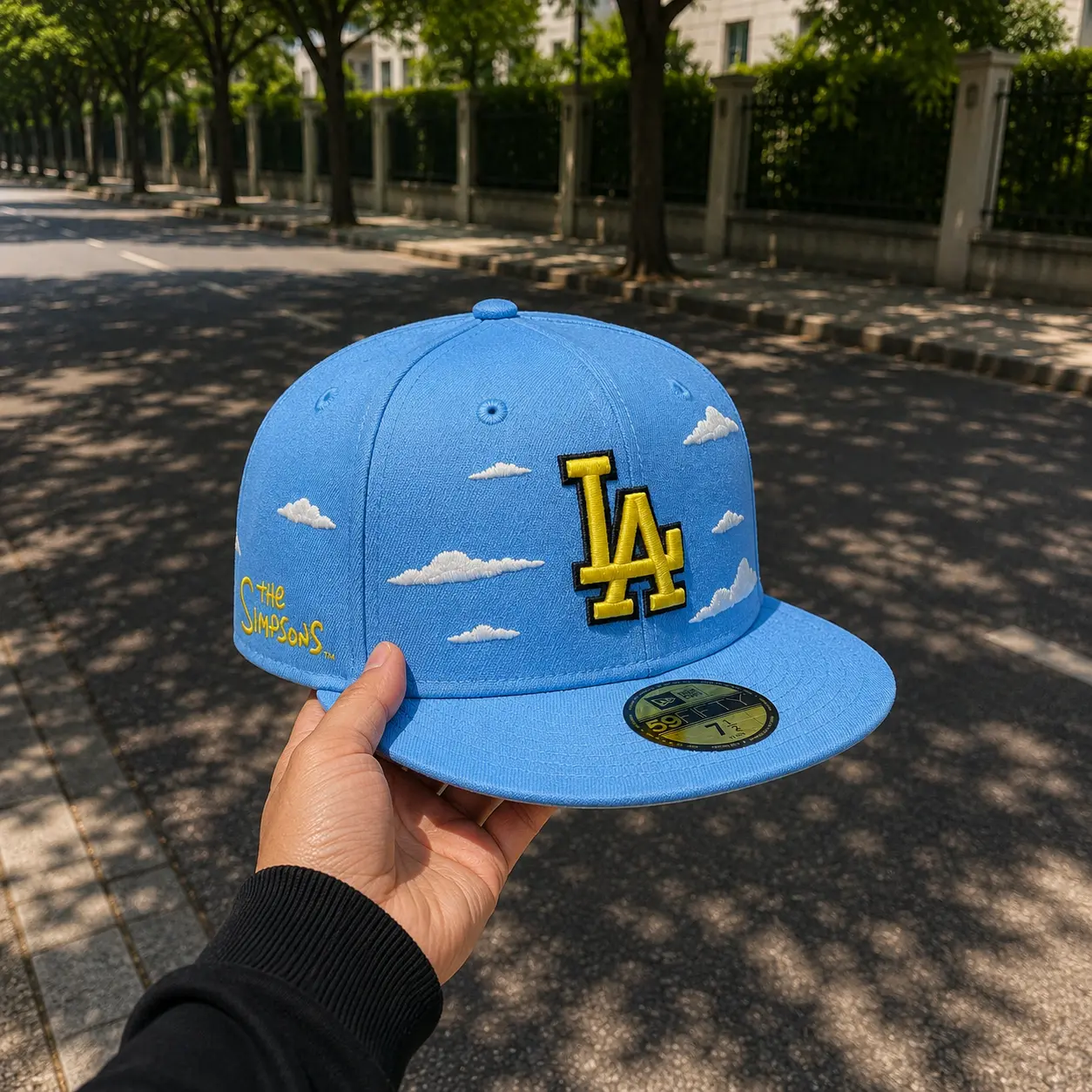 Los Angeles Dodgers MLB Simpsons 'Clouds' New Era 59FIFTY Snapback