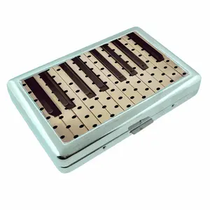 Polka Dot Piano Metal Case Wallet