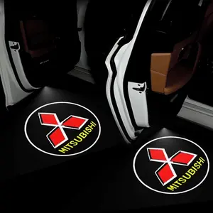 LED Wireless Car Door Welcome Lamp Projector Light Auto Accessories For Mitsubishi 9 10 Outlander ASX L200 Pajero Lancer Colt EX LED Car Lights