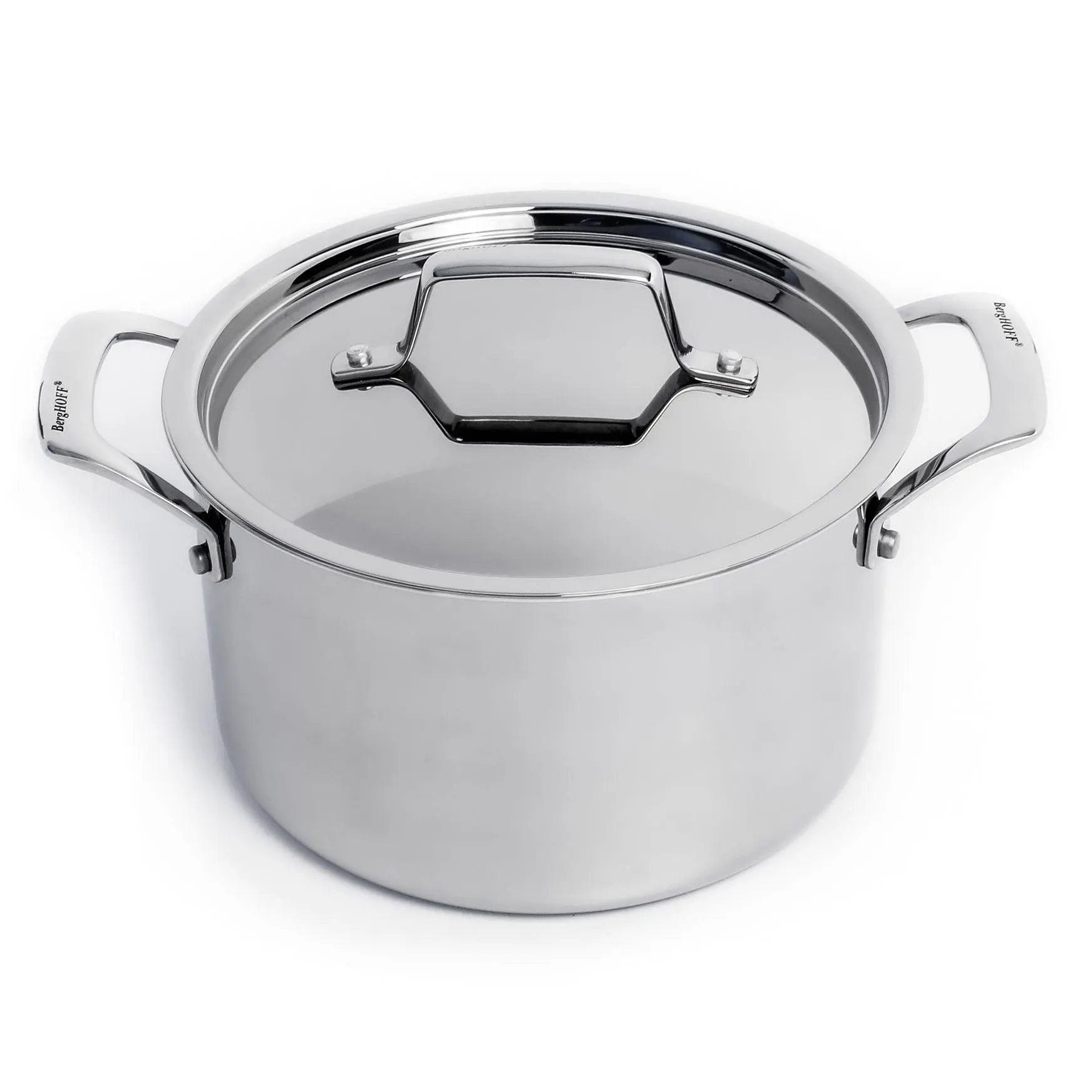 BergHOFF Professional Tri-Ply 18/10 SS 8" StockPot, 4qt. BergHOFF Professional Tri-Ply 18/10 SS 8" StockPot, 4qt.