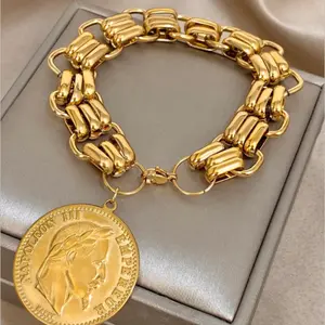 Classic Napoleon Coin Bracelet for Women – Boho Style Jewelry for Weddings, Birthdays & Anniversary Gifts