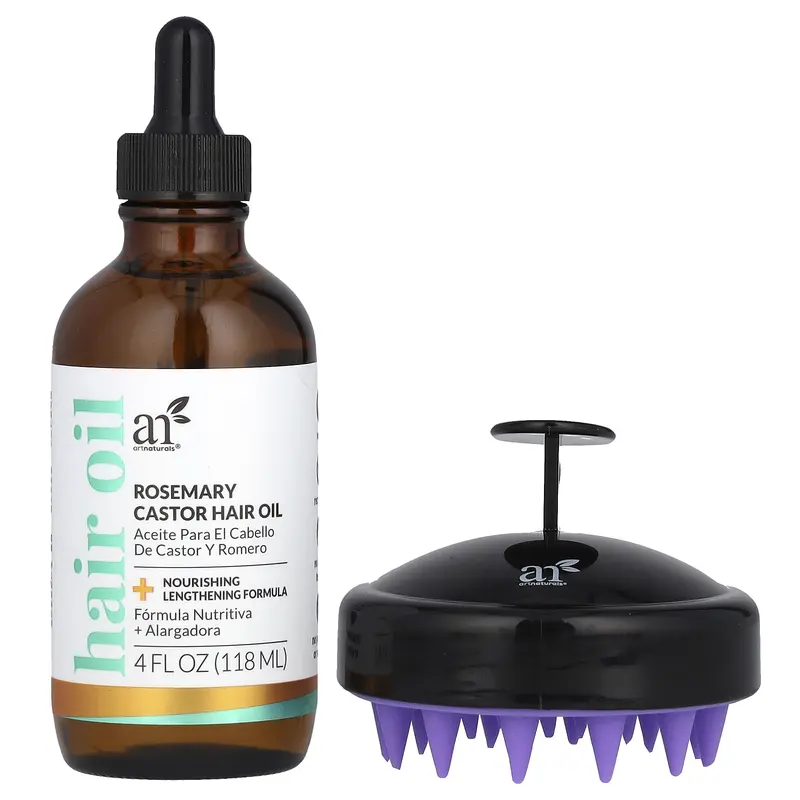 artnaturals Hair Growth Kit, Rosemary + Castor Oil , 2 Piece Kit