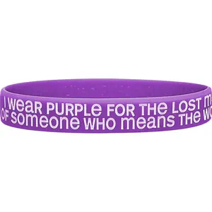 Lost Memories Silicone Wristband - Purple
