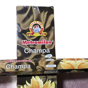 Metro Milan Cat Brand Champa Incense - 20 Scented Sticks from Pakistan for Soothing Ambiance