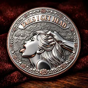 [Sale up to 50%] [Free Ship] Couples Decision Coin Funny Flip Coin for Date Night Playful Adult Gift for Lovers