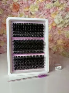 Twinkle Tips Clusters Extension Brush Tool Cluster Lashes D & 3D Designs Sizes 60 80 100 Versatile for Various Applications
