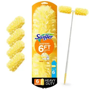 Swiffer Super Extendable Dusting Kit with Heavy Duty Refills (1-Handle, 4-Dusters)