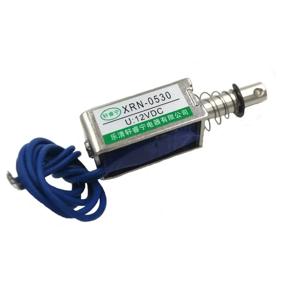 Solenoid Pull-Type with 10 mm Stroke, 12 V Operation