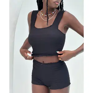 Stretch Seersucker Shortie Stretch Seersucker Shortie