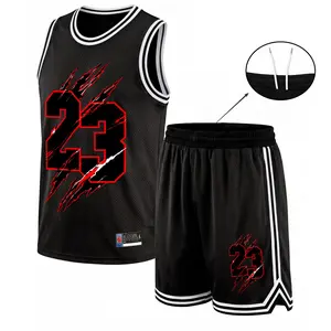 Men's Athletic Set: Mesh Basketball Jersey Two-Piece Suit — Sleeveless Tank Top and Shorts Combo; Lightweight and Breathable Sportswear