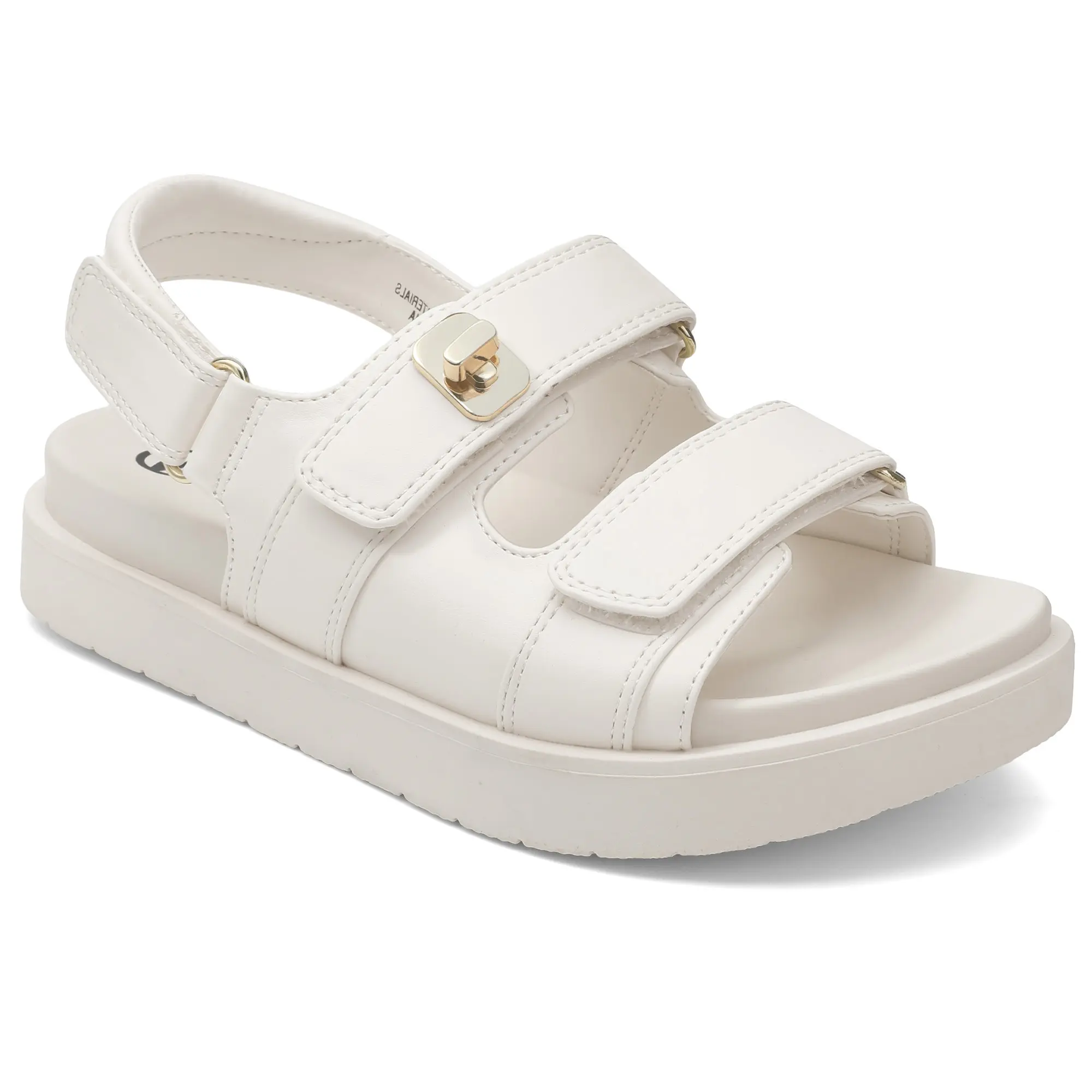 SHOESLOCKER Toddler Girls' Open Toe Platform Wedge Heels Sandals - Thick Sole, Adjustable Velcro Strap (Adjustable Fit), Cushioned Footbed, Non-Slip Outsole, Cute Summer Footwear tiktokshopbacktoschool
