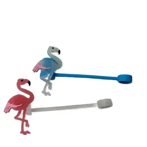 Flamingo Straw Toppers 2/pack