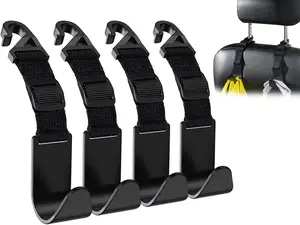 Adjustable Car Seat Headrest Hook, Universal Storage Headrest Hanger, Holder Hooks