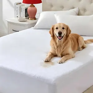 King Size Waterproof Zippered Mattress Protector (9"-12" Depth) Premium 6-Sided Hypoallergenic Mattress Encasement Protects Against Liquids Dust