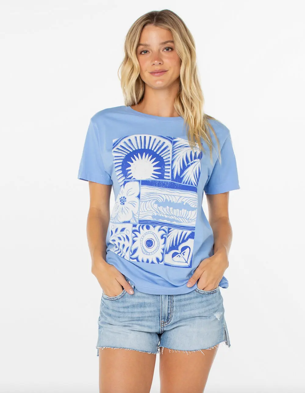 ROXY Beach Things Womens Boyfriend Tee ROXY Beach Things Womens Boyfriend Tee