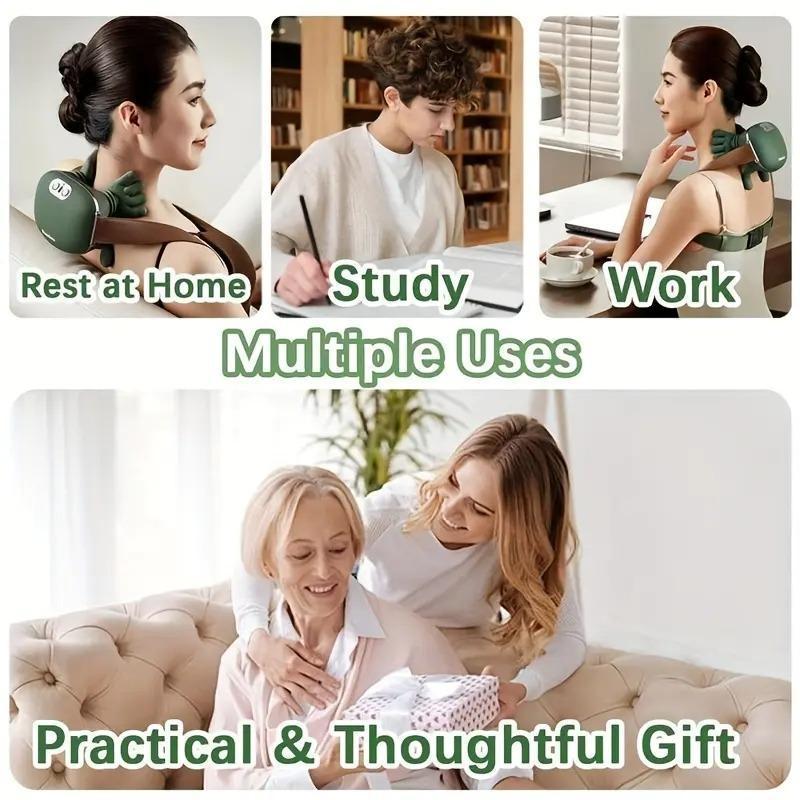 Multi functional simulated human hand five finger shoulder and neck massager, electric massage function neck and shoulder massager, wireless portable USB charging. Deep tissue massage, suitable for the neck, shoulders, back, arms, and legs Shiatsu heat