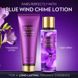 Victoria Anna Fruit Fragrance And Floral Body Spray,Blue Wind Chime Perfume,Christmas Gifts, Daily Souvenirs,Birthday Gift Box Body Care Kit Body Lotion Set