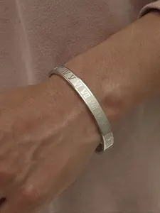 Men's Fashion New Stainless Steel Roman Numeral Bracelet, Openable Design, Stylish Accessory for Daily Wear, Durable and Trendy Jewelry Gift