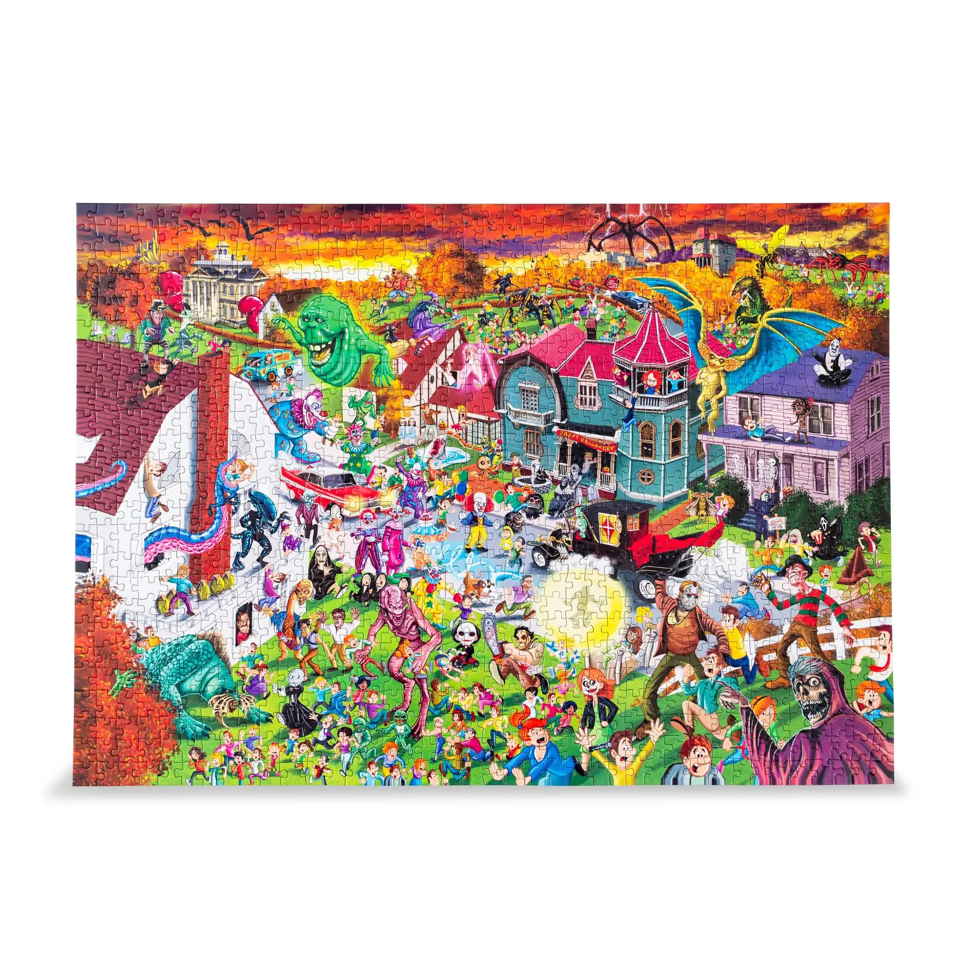 Horror Attack 1000-Piece Jigsaw Puzzle, Toynk Exclusive Artwork, 12+ Years Challenge & Fun Activity for Puzzle Enthusiasts