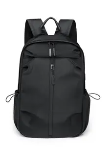 Fashionable Waterproof Backpack, Casual Solid Color Backpack with USB Charging Port, Daily Travel Items Backpack for Travel, Shopping, Gatherings