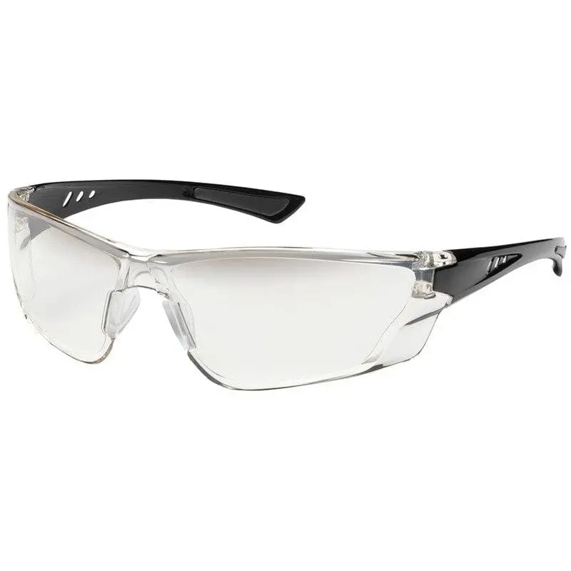 Bouton Recon Safety Glasses, Black-Temple Safety Gear with Gradient Anti-Fog Lens for Home Improvement Work