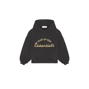 Fear of God ESSENTIALS Kids Training 90's Hoodie in Faded Black