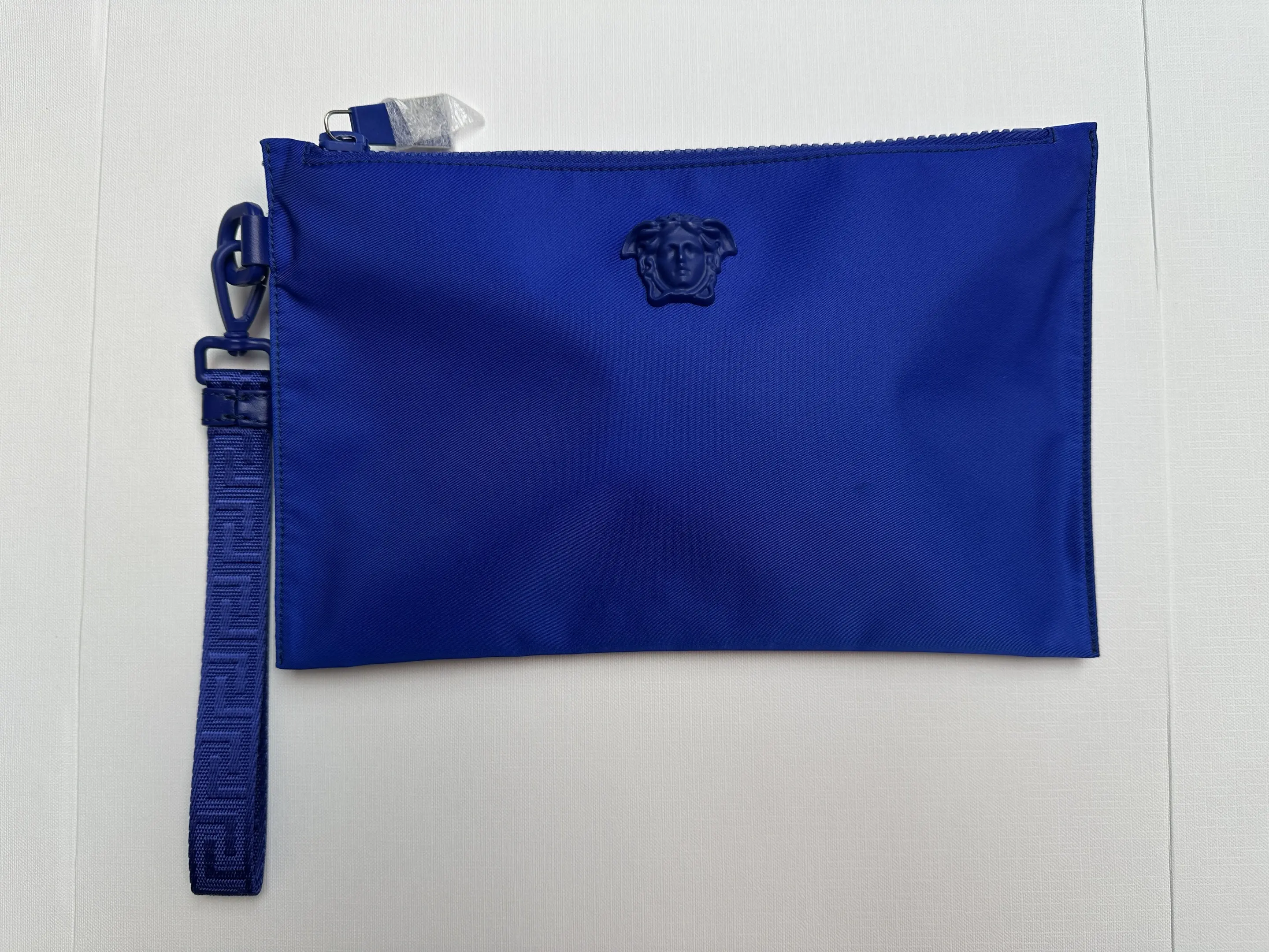 Pre-owned VERSACE SL La Medusa Nylon Wristlet Pouch 26*6.5cm SLSH000002