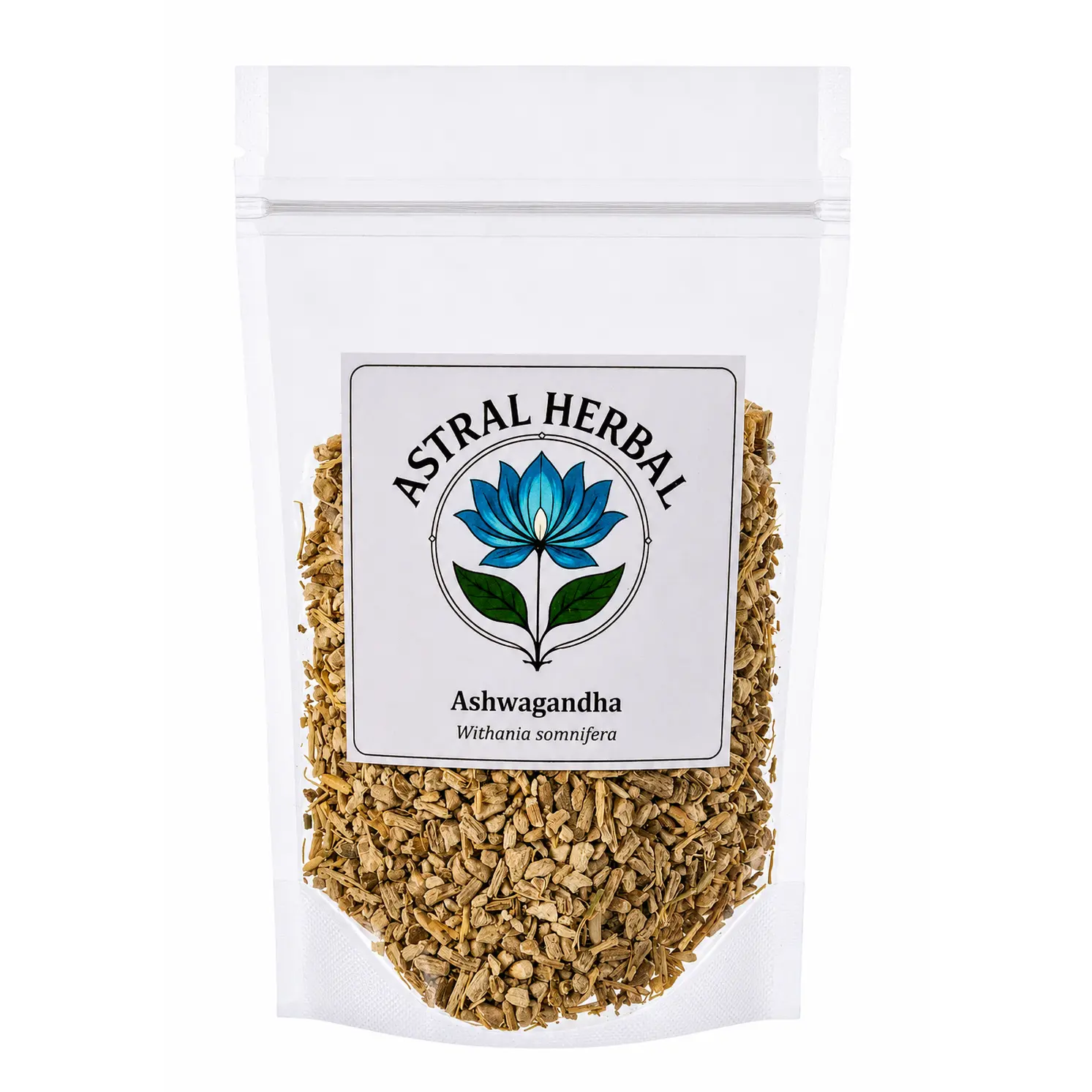Astral Herbal Organic Ashwagandha Root (c/s) – Premium Cut & Sifted Adaptogenic Herb
