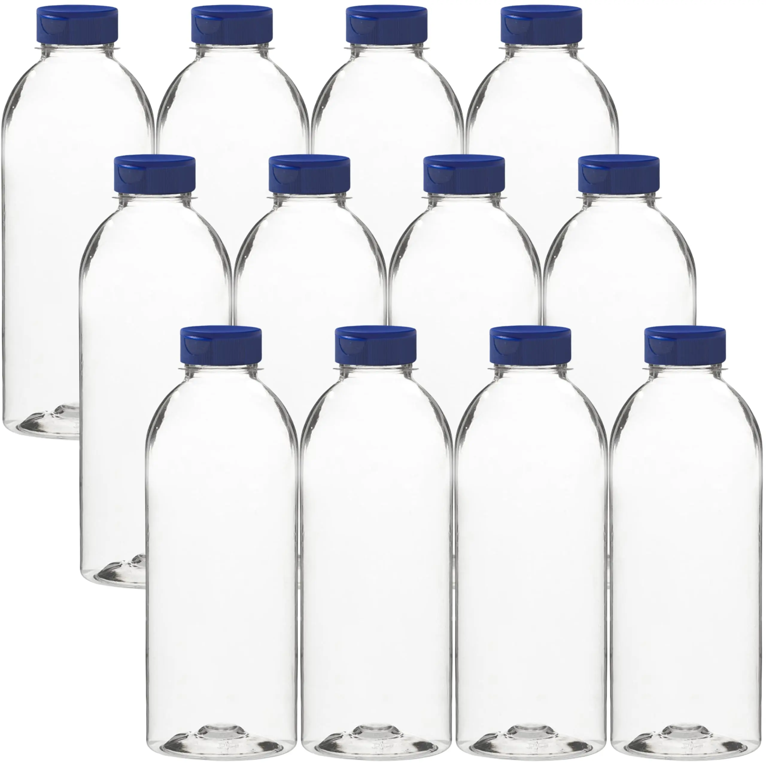 Rani Clear Plastic Bottles | 20oz PET Bottle with Flip-top Caps | BPA - FREE | Home & Commercial Use, Containers for Sauces, Condiments, Shampoo, Lotion, Sanitizer| Made in USA - Pack of 12