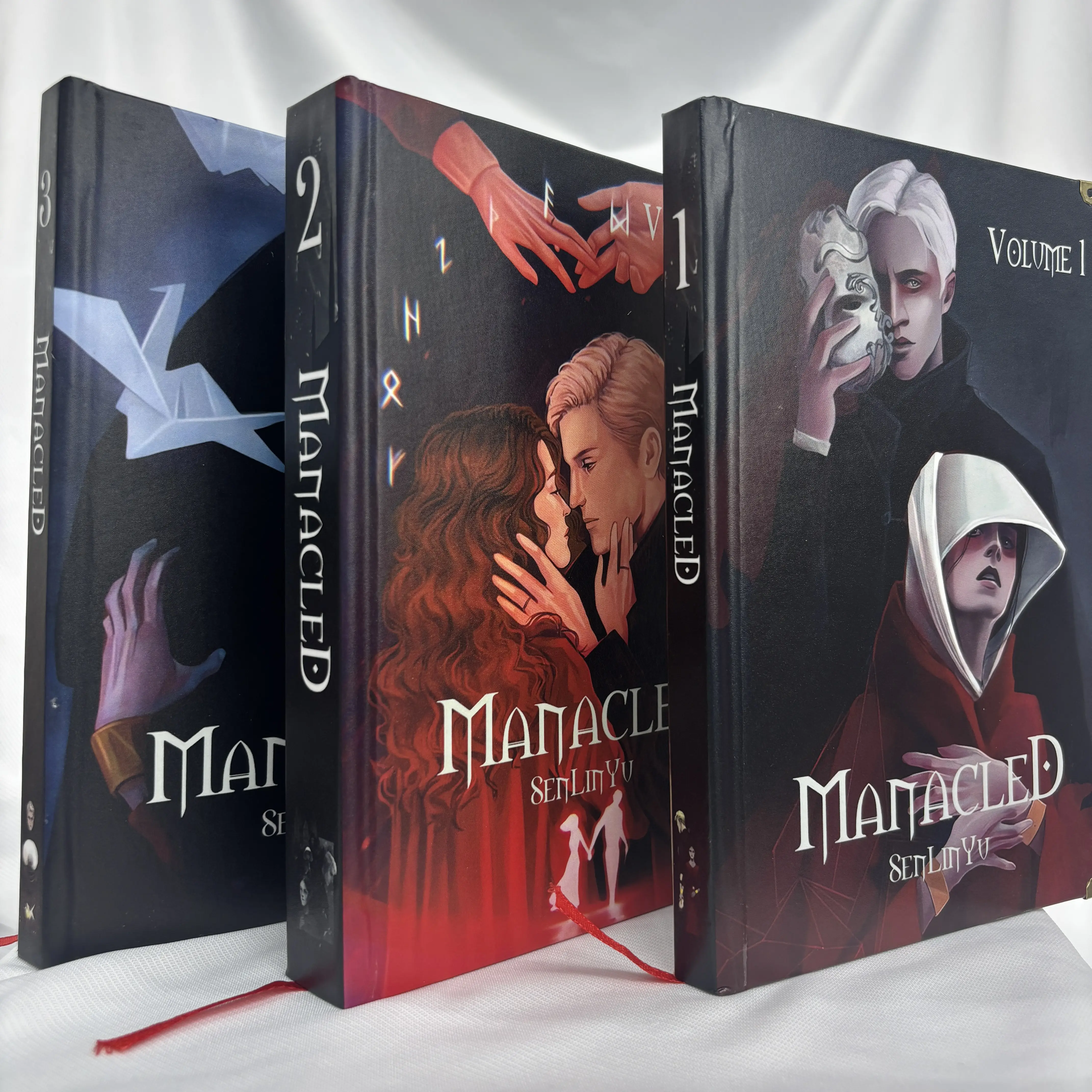 Manacled by SenLinYu 3-Book Hardcover Box Set, Dramione-Inspired Dark Fantasy Romance Collection, 3 Cover Styles with Bookmarks
