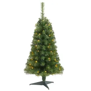 3’ Green Artificial Christmas Tree with 50 LED Lights and 118 Bendable Branches 3’ Green Artificial Christmas Tree with 50 LED Lights and 118 Bendable Branches