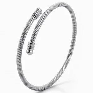 SILVER CABLE BRACELET