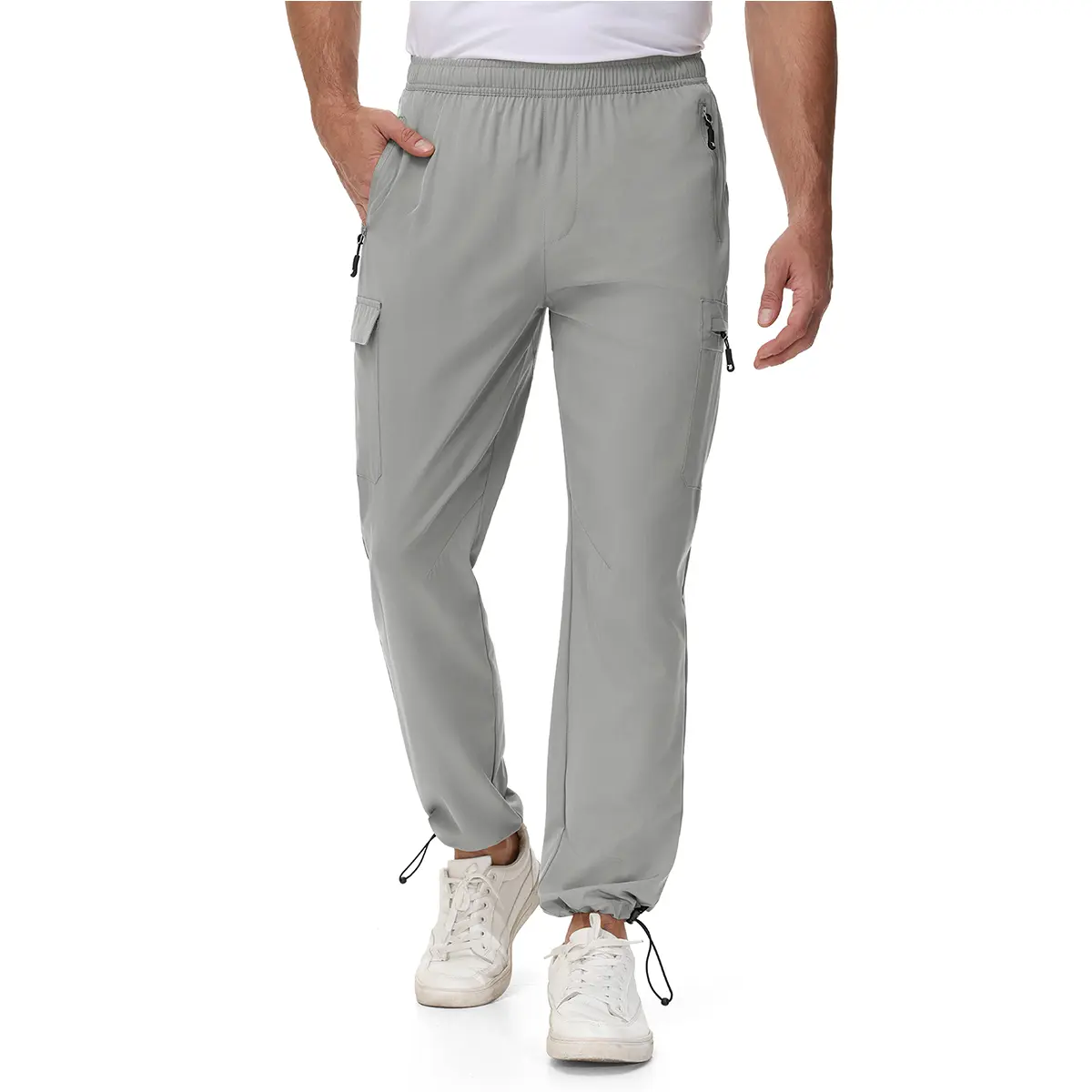 TBMPOY Men's Lightweight Hiking Travel Pants Cargo Pockets Quick Dry Stretch Water Resistant Fishing Outdoor Work