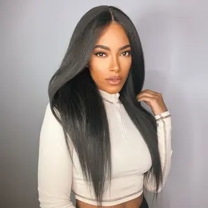 TOYOTRESS AIRY YAKI/ STRAIGHT T-MIDDLE PART/ LACE FRONTAL WIG/HUMAN HAIR REVIVAL/ PIANO HIGHLIGHTS IN TREND