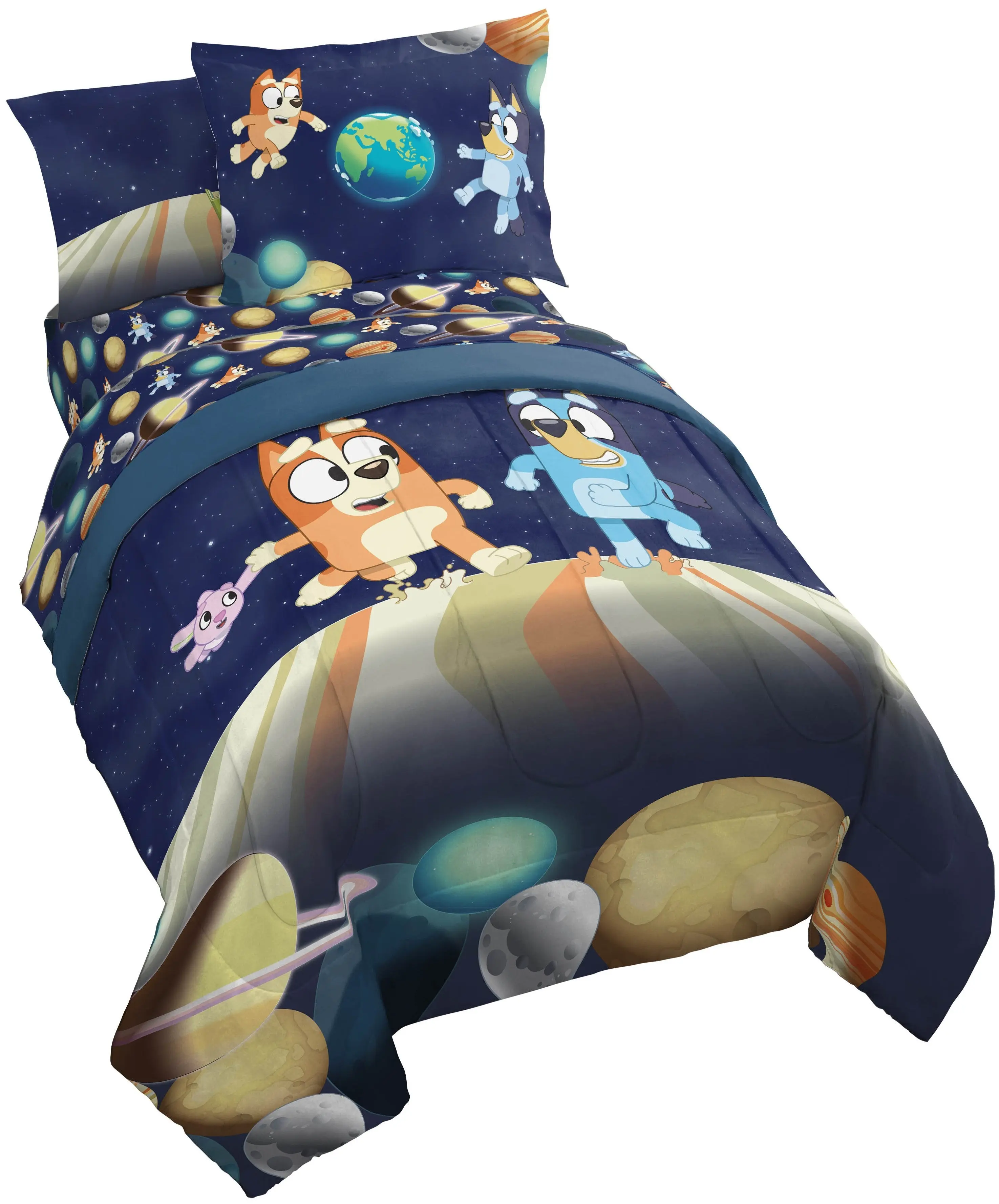 Jay Franco Bluey Blast Off Space Bed Set