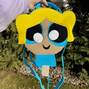 90s Cartoon Ice Cream Truck Convertible Bags - Yellow/Blue