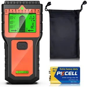 Stud Finder,  Wall Scanner-8 in 1 Multifunctional Wall Detector with 6 Modes & 2 Functions for Studs, , Metal, and AC Wires Detection (9V  Included)