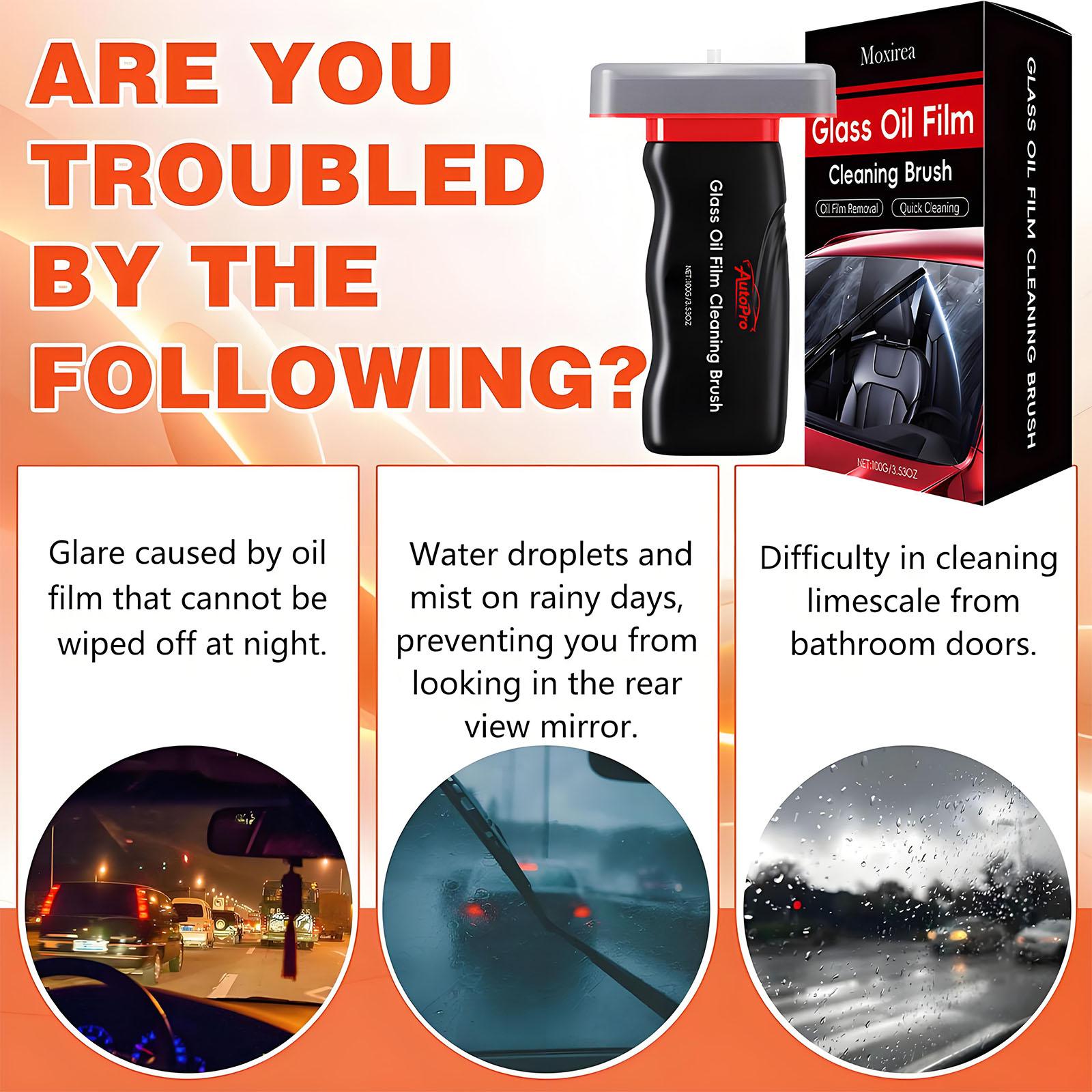 Automotive Handheld Oil Flmr Cream,Glass DecontaminationWithoutTraces,Window Oil Film Cleaning